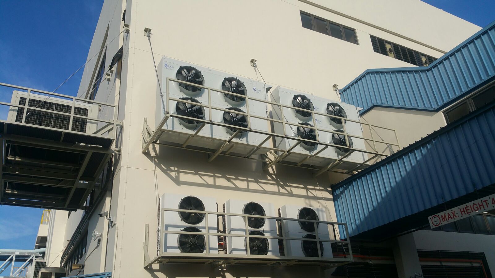 Water Chilled condenser installation